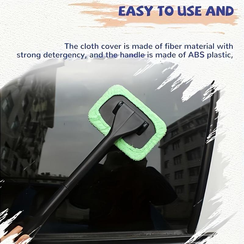 Car Windshield Fog Remover Cleaning Brush, 1 Count Car Interior Exterior Cleaning Brush with Handle, Auto Glass Maintenance Accessories