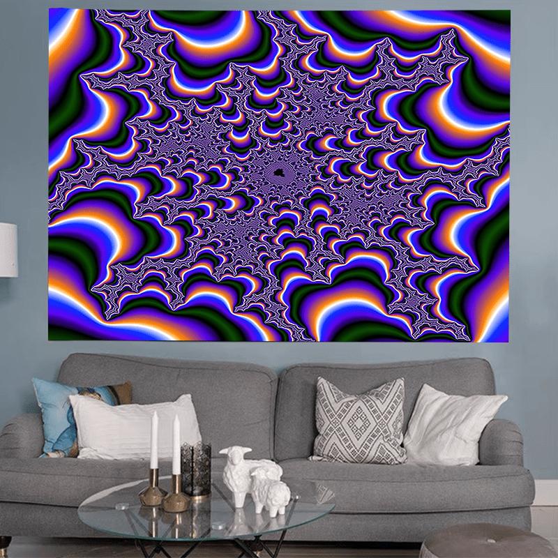 Vibrant Purple Abstract Fluid Tapestry-Stunning Aperture Aesthetic Wall Hanging for Living Room,Bedroom,Dorm Decor Perfect