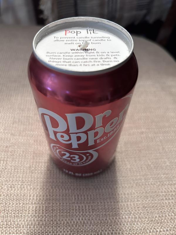 Dr. Pepper Scented Soy Candle - 7.5 oz or 12 oz - Made from Recycled Cans - Light, Decor, Gift christmas wax