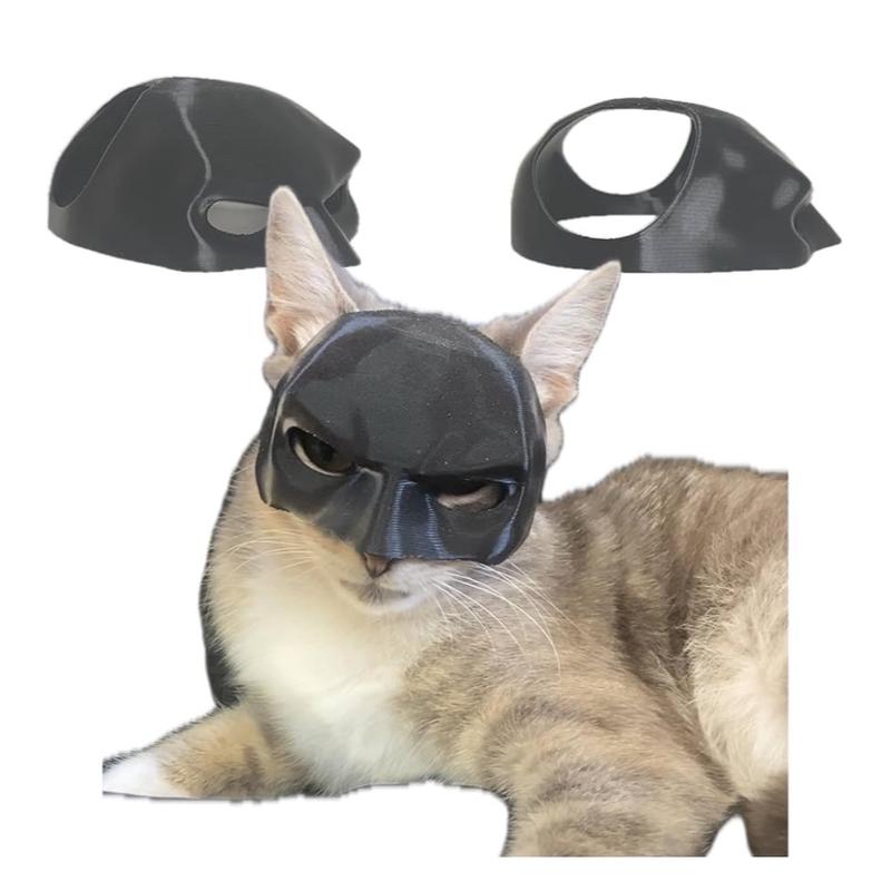 Cat Bat Mask - Versatile Bat-Inspired Mask for Cats, Comfortable Plastic Mask Perfect for Halloween and Cosplay bat cat