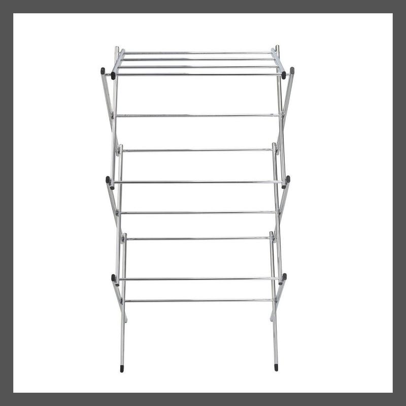 Honey-Can-Do Slim Drying Rack Chrome