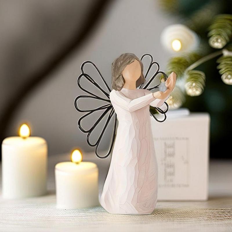 Angel Shaped Statue, Angel Friendship Figurines Statue, Holiday Decoration, Gift for Friends, Suitable for Holidays, Weddings, Anniversaries