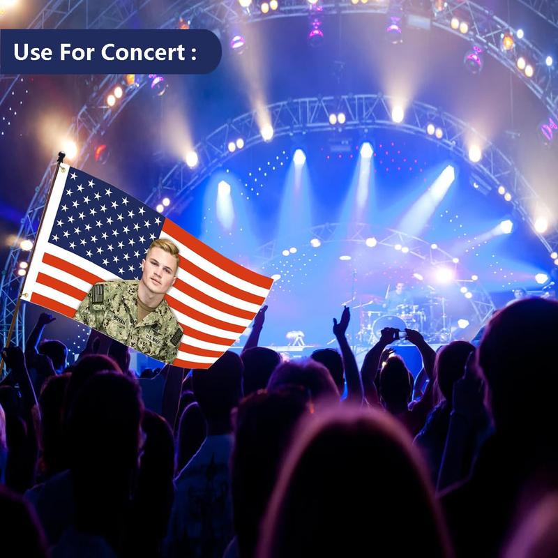 Z-B Singer Flag for Concert 3x5f with BrassGrommets for indoor & Outdoor Decor   Banner  Tapestry