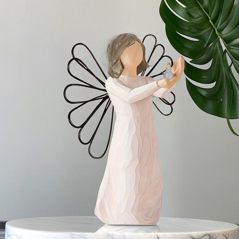 Angel Shaped Statue, Angel Friendship Figurines Statue, Holiday Decoration, Gift for Friends, Suitable for Holidays, Weddings, Anniversaries