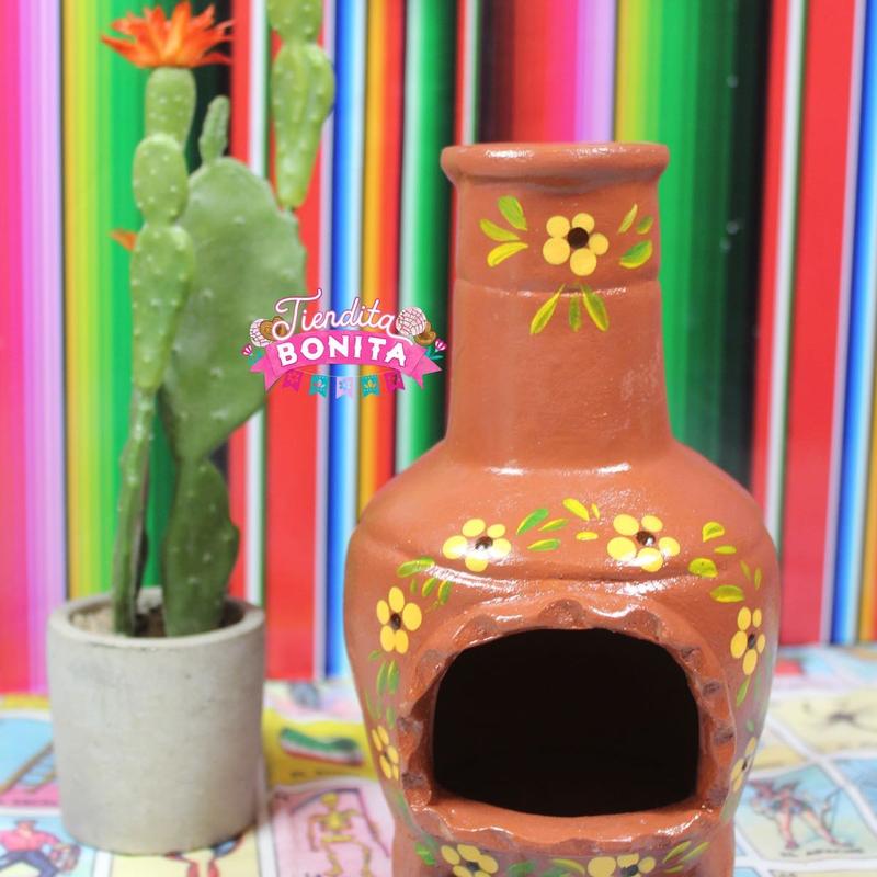 Painted mini chimney for a candle or incense