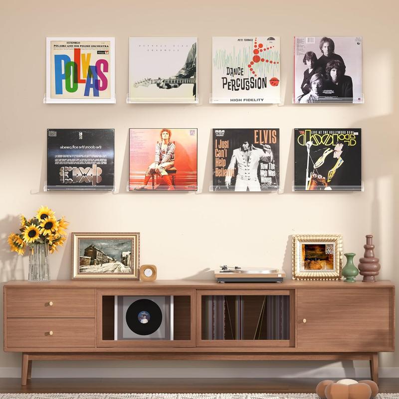 Vinyl Record Wall Mount Shelves, 12