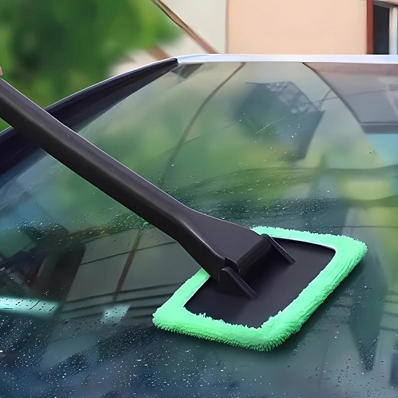 Car Windshield Fog Remover Cleaning Brush, 1 Count Car Interior Exterior Cleaning Brush with Handle, Auto Glass Maintenance Accessories