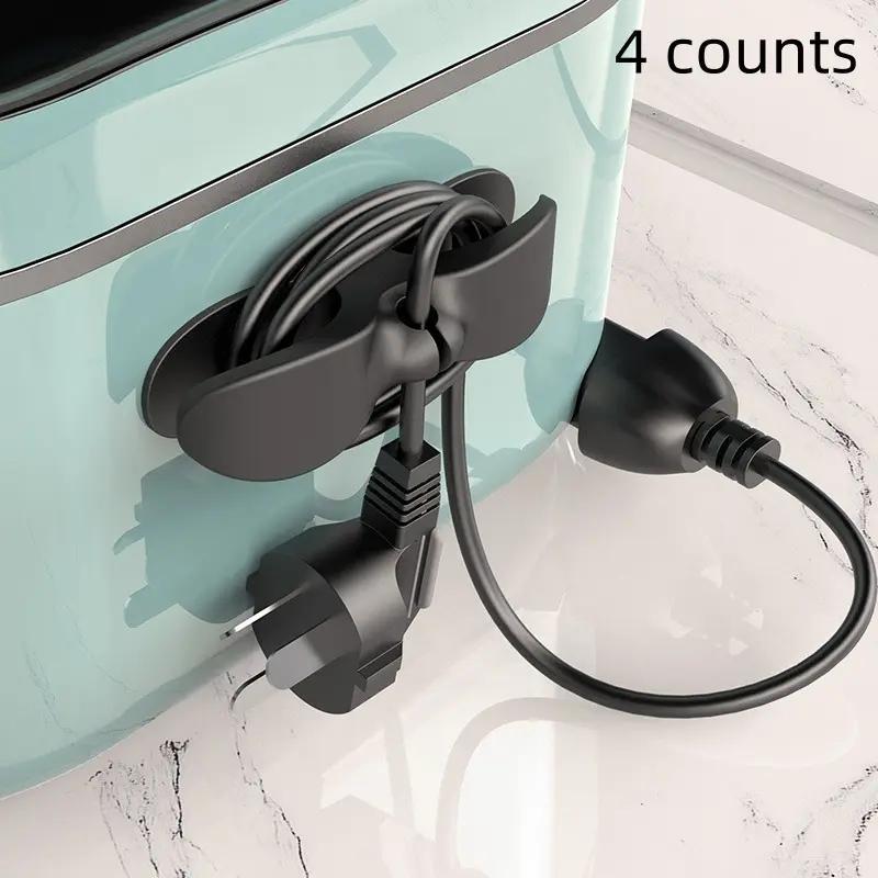 Kitchen Appliance Cable Organizer, 6 Counts set Cable Management Holder, Cable Organizer for Air Fryer, Coffee Maker, Kitchen Appliance