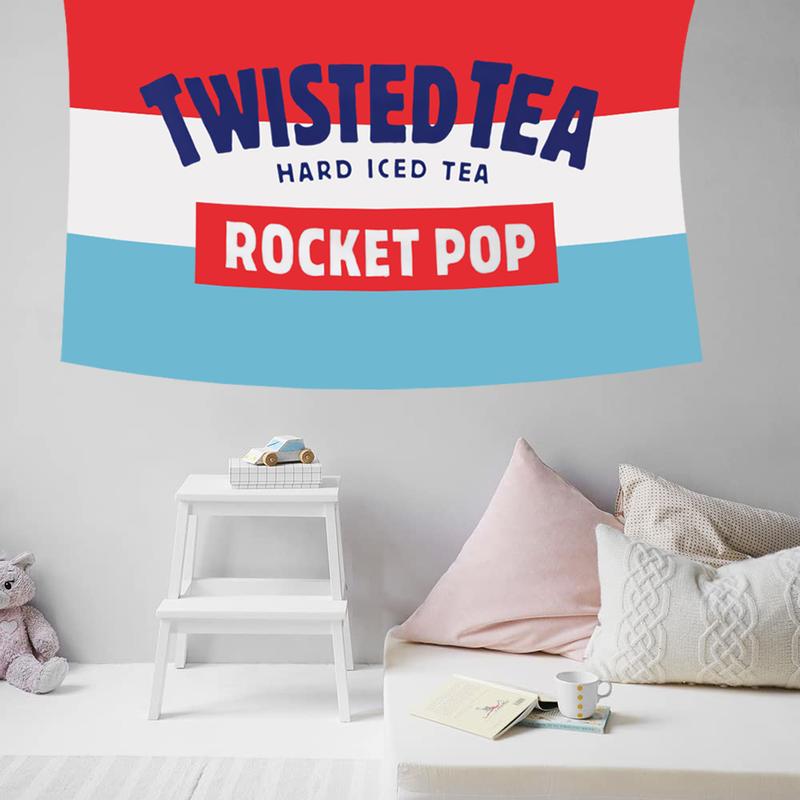 Rocket Pop Twisted T Summer Flag Funny Flag Banner 3x5ft Wall Flag Outdoor Indoor Men College Dorm Men Cave Bedroom Fraternity