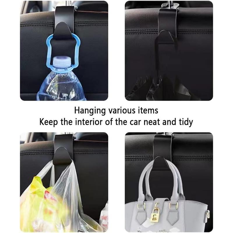 Utility  Headrest  Hook 33lb(Max)  Hooks for Purses and Bags,Hard Hat Holder for  Seat Hanger Storage Organizer for Coats,Umbrellas,Grocery Bags,Handbags Universal  Accessories