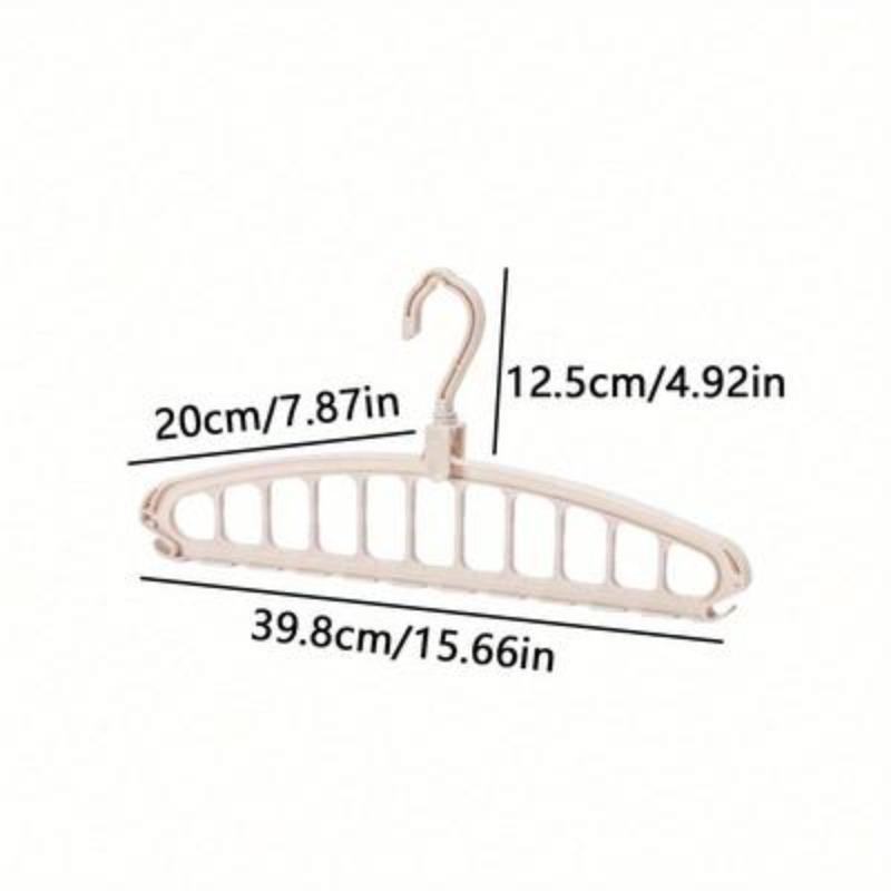 Rotatable Folding Clothes Hanger, 5 Counts set Space Saving Clothes Hanger, Modern Simple Large Capacity Clothes Hanger for Home Wardrobe Dormitory