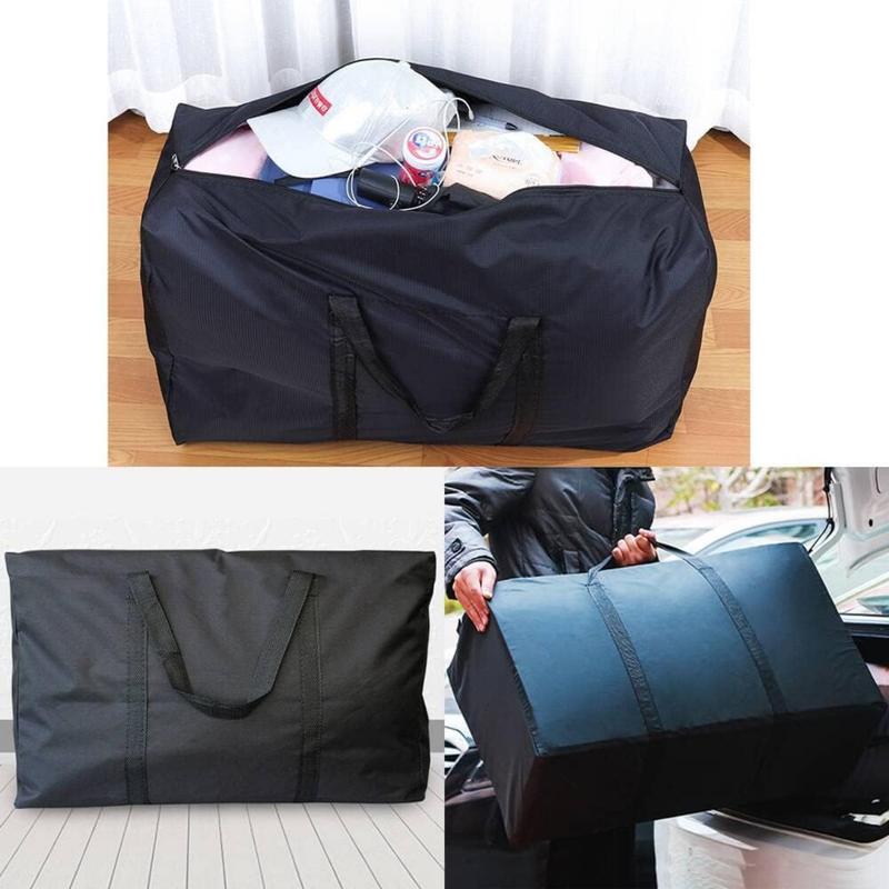 Moving Bags with Strong Zippers & Carrying Handles, Storage Bags Storage Totes for Clothes, Moving Supplies, Space Saving Storage Bag Organizer for Moving, Traveling (2 Pack)