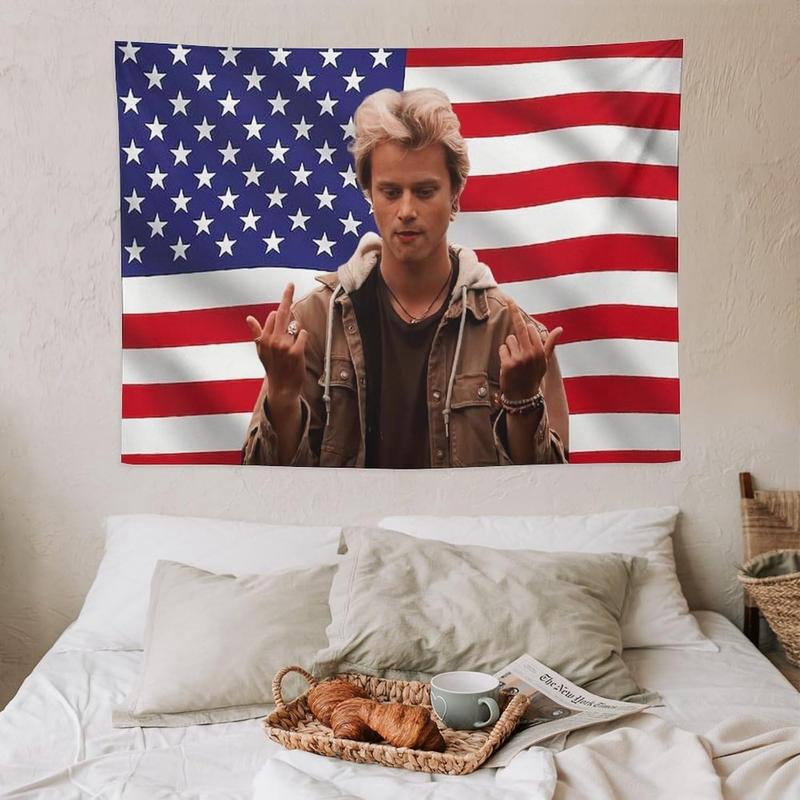 Art Tapestry American JJ Star Maybank Flag Tapestry Flag Poster Blanket for College Dorm Cave Bedroom Living Room Office Party Decor Merch Fan Gift 30