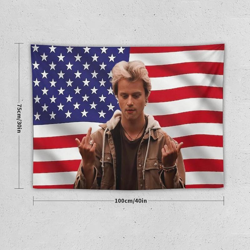 Art Tapestry American JJ Star Maybank Flag Tapestry Flag Poster Blanket for College Dorm Cave Bedroom Living Room Office Party Decor Merch Fan Gift 30