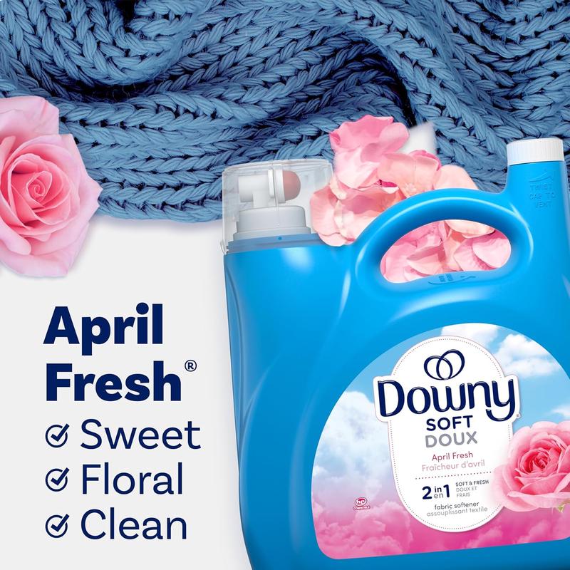 Softener Liquid April Fresh Scent 140 fl oz 190 Loads HE Compatible - Scented, Household Household Scented Perfume Fragrance