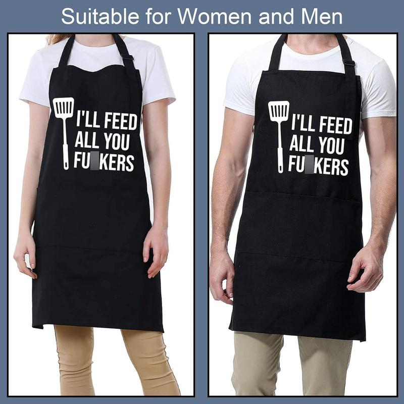 Miracua Funny Cooking Aprons for Men Women - Dad Gifts, Funny Gifts for Men Mom - Fathers Christmas, Birthday Gifts for Dad Step Dad Brother Boyfriend Husband - Cool BBQ Grilling Chef Apron for Men