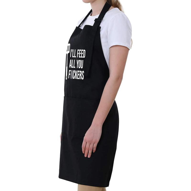 Miracua Funny Cooking Aprons for Men Women - Dad Gifts, Funny Gifts for Men Mom - Fathers Christmas, Birthday Gifts for Dad Step Dad Brother Boyfriend Husband - Cool BBQ Grilling Chef Apron for Men