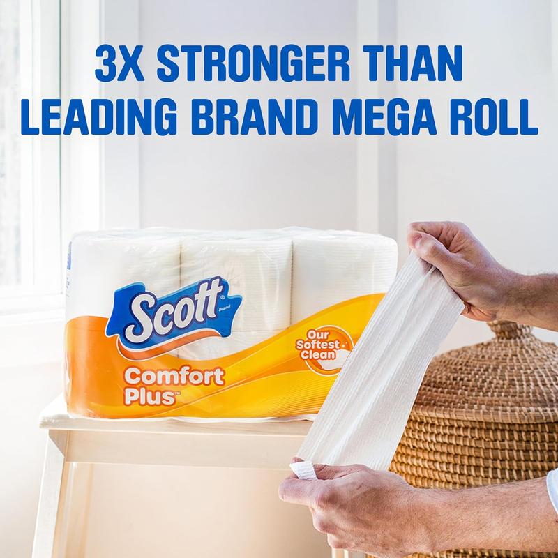 Toilet Paper, 12 Double Rolls, 231 Sheets per Roll, Septic-Safe, 1-Ply Toilet Tissue