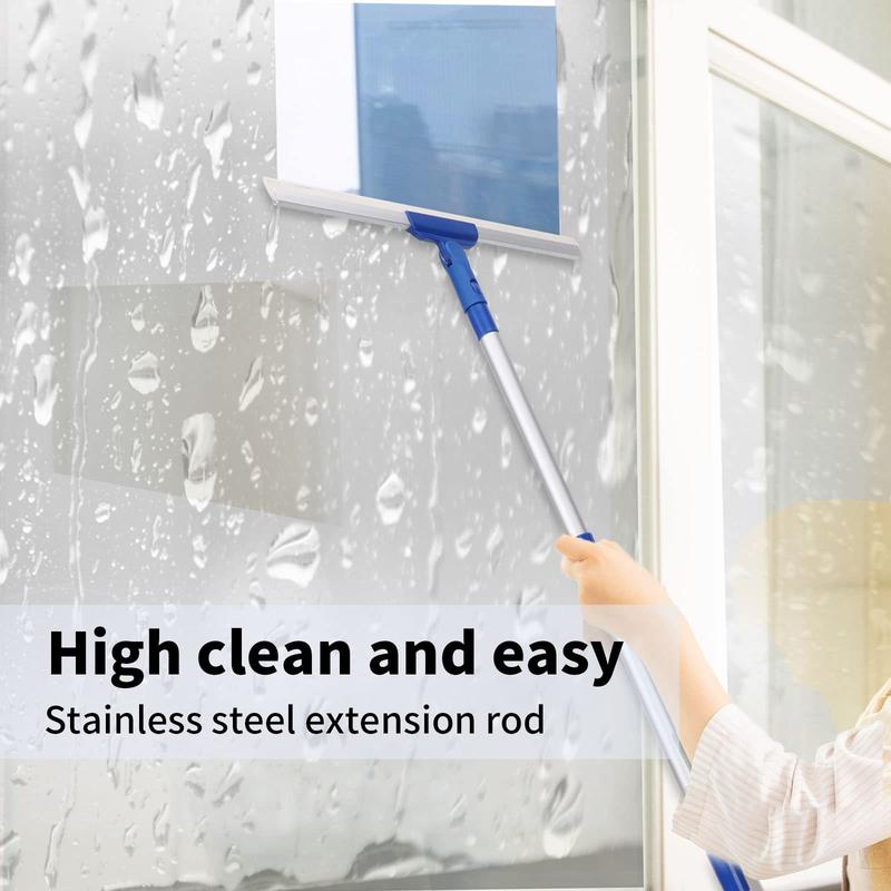 Floor & Window Professional 180° Rotatable Squeegee Scrubber with 56