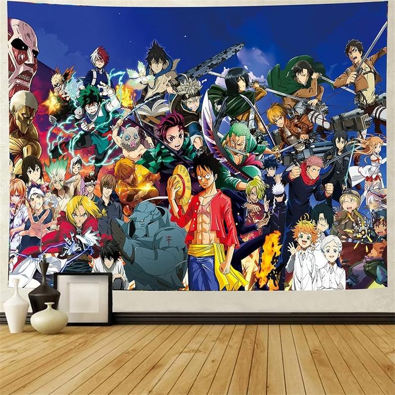 Japanese Anime-Tapestry-Posters, Large Mural Scrolls Suitable For Living Room, Bedroom 60inchX80inch