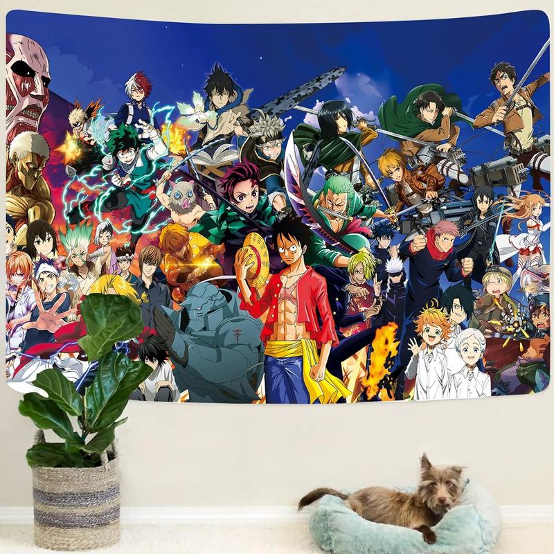 Japanese Anime-Tapestry-Posters, Large Mural Scrolls Suitable For Living Room, Bedroom 60inchX80inch