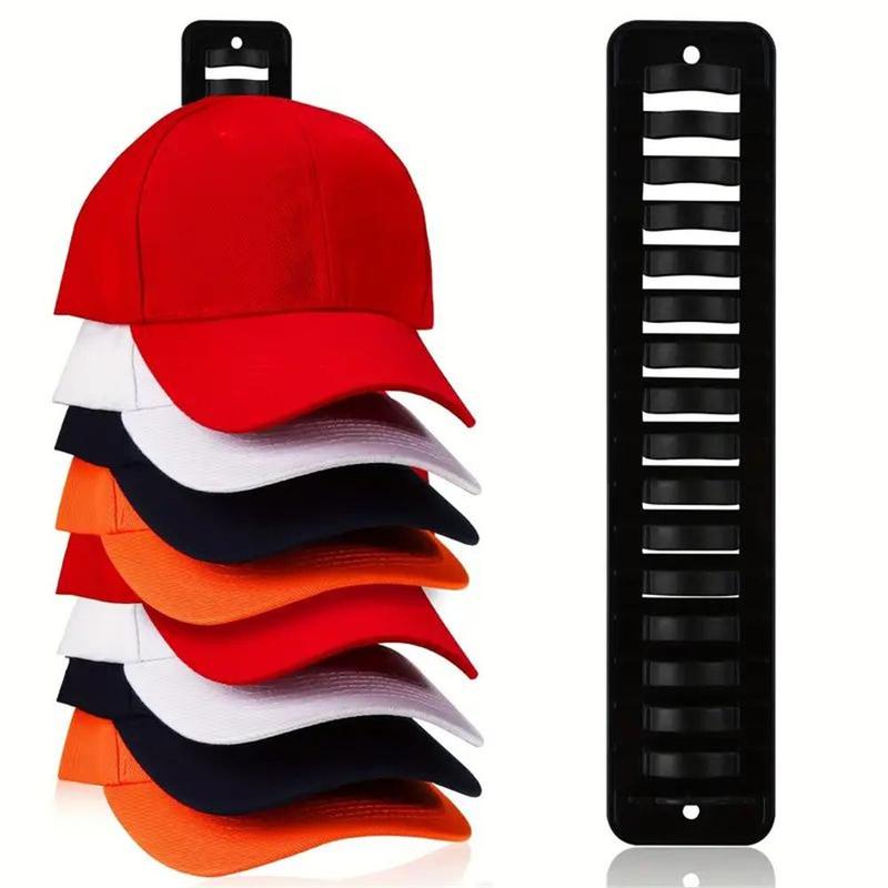 Wall Mounted Hat Storage Rack, 1 Count Punch Free Hat Organizer, Hat Storage Holder, Baseball Cap Storage Organizer for Bedroom, Living Room, Office