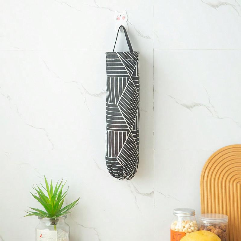 Multifunctional Plastic Bag Storage Rack & Dispenser For Kitchen