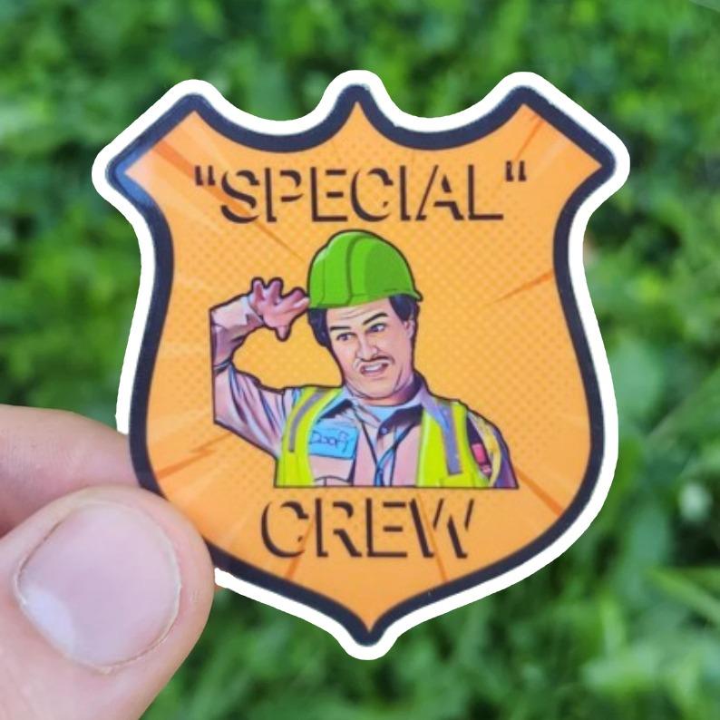 Special Crew Stickers, Pipeline Sticker, Laptop Stickers, Construction Stickers, Hard Hat Sticker