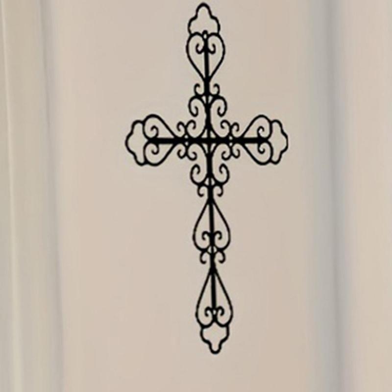 Iron Cross Wall Decor, 1 Count Creative Wall Hanging Ornament, Wall Art Decor for Home Living Room Bedroom Study Room