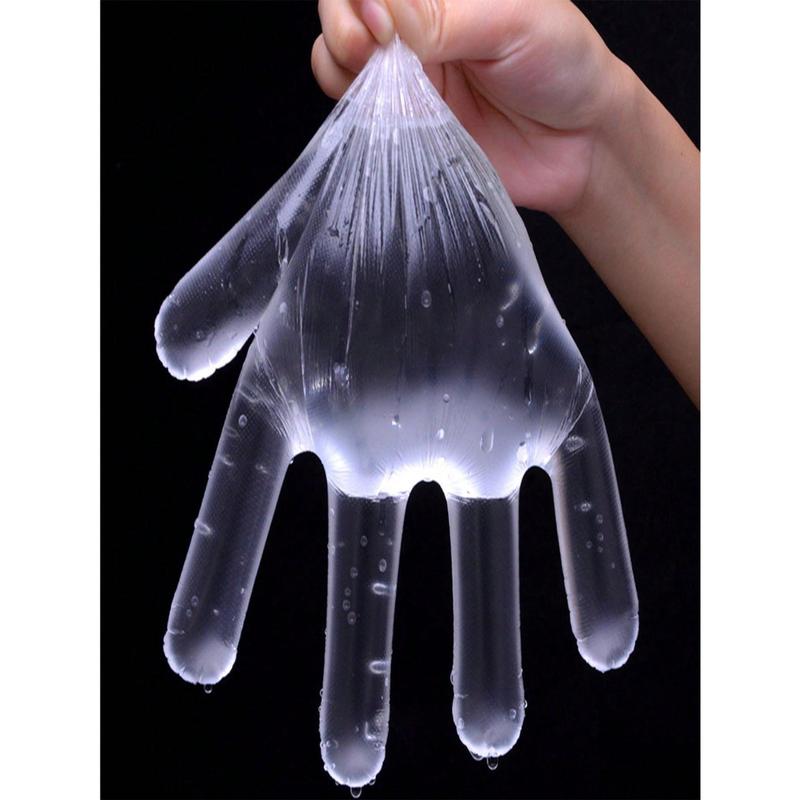 100Pcs Plastic Disposable Gloves For Cooking, Meal Prep, Kitchen, BBQ, Cleaning, Restaurant Service, Crafts Making