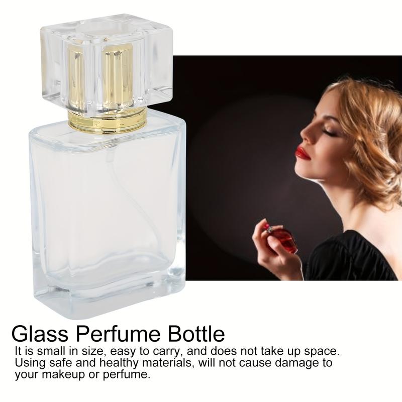 50ml Perfume Bottle - Glass Spray Perfume Bottle With Spray Applicator Empty Atomizer Bottle Perfume Refillable Bottle Liquid Container Transparent Perfume Spray Perfume Atomizer Bottle 3PCS