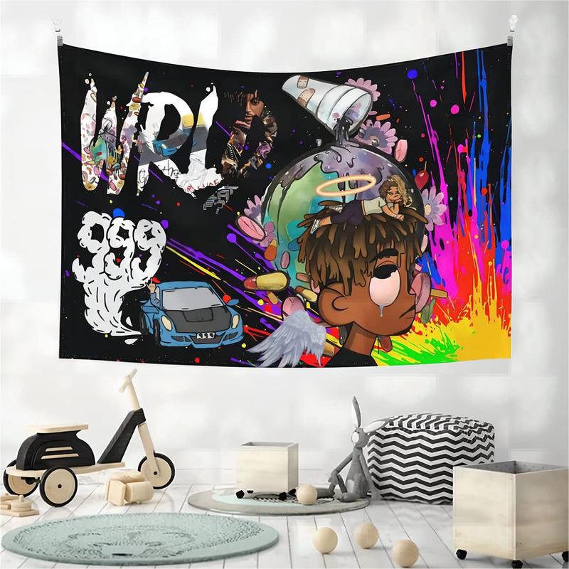 Juice Wrlds Tapestry Rapper 3x5Ft Flags Juice Wrldd Tapestry Wall Hanging for Bedroom College Dorm Rooms Decor Hip Hop Tapestry Banner