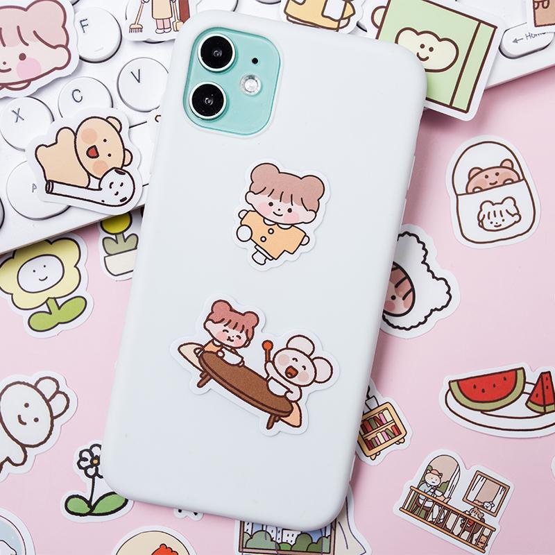 100pcs Cute Girl Pattern Sticker, Waterproof Cartoon Sticker, Decoration Sticker For Phone Case, Computer, Guitar, Bag, Water Cup, Scrapbook