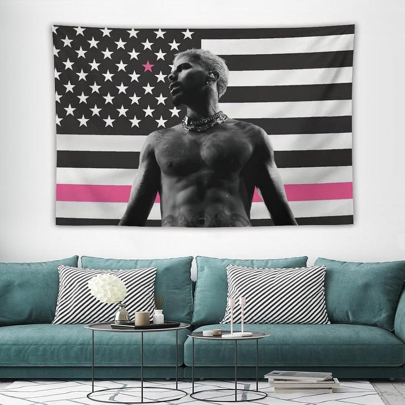 Rauw Singer Alejandro American Flag Tapestry Poster Suitable for College Dormitories, Bridal Chambers, Bedrooms, Living Rooms, Dormitories, Background Decorations, National Flag Gifts Merch