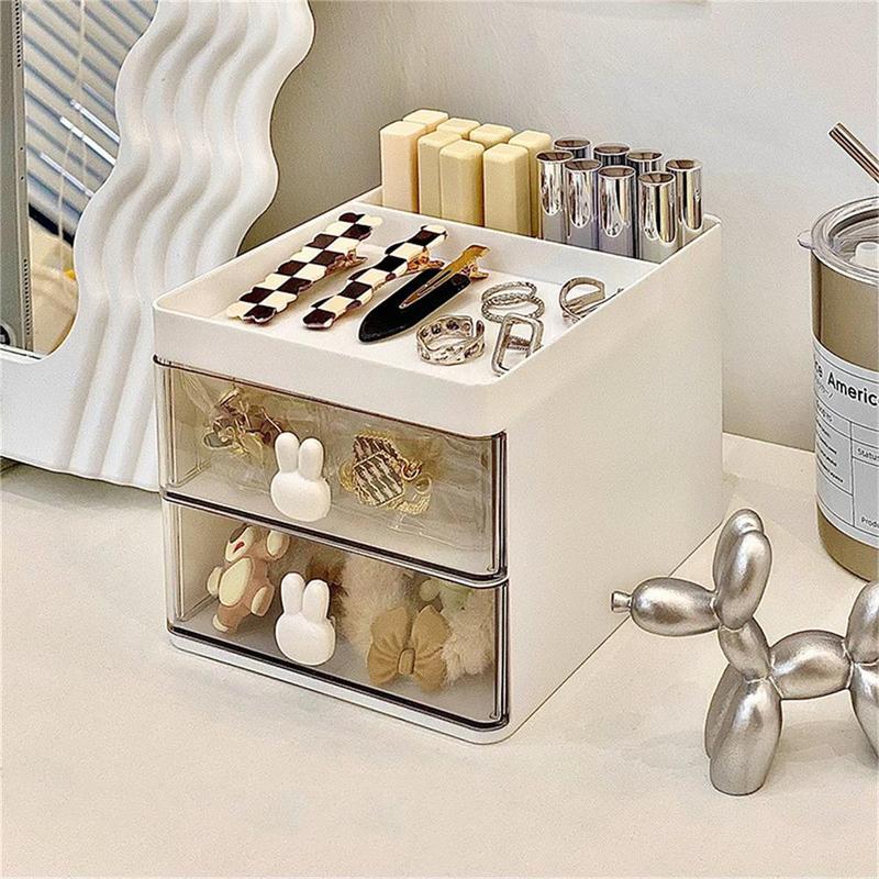 Makeup Brush Storage Box, 1 Count Desktop Makeup Brush Holder, Desktop Makeup Organizer, Home Organizer for Bedroom, Dressing Table