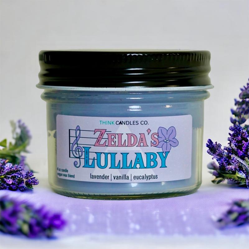 Zelda's Lullaby Candle | Hand Poured Vegan Wax Blend Candle | 9 oz, 4 oz, 2 oz Snap Bar