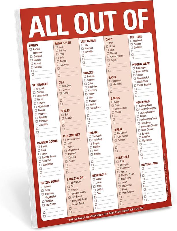 60 Sheets Grocery List Magnet Pad for Fridge Grocery Shopping for Home. Size 6”x 9” Decor Household