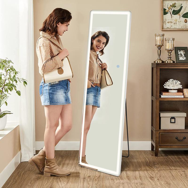 furnishflex 3 Color Lighting Mirror with LED Lights, 64