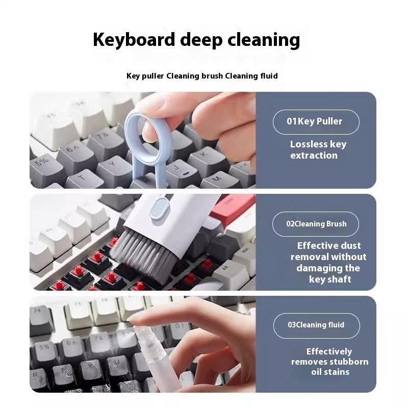 7 in 1 Multifunctional Cleaning Tool Kit, Phone Screen & Earphone & Computer Keyboard Cleaning Brush Set, Phone Maintenance & Cleaning Tool