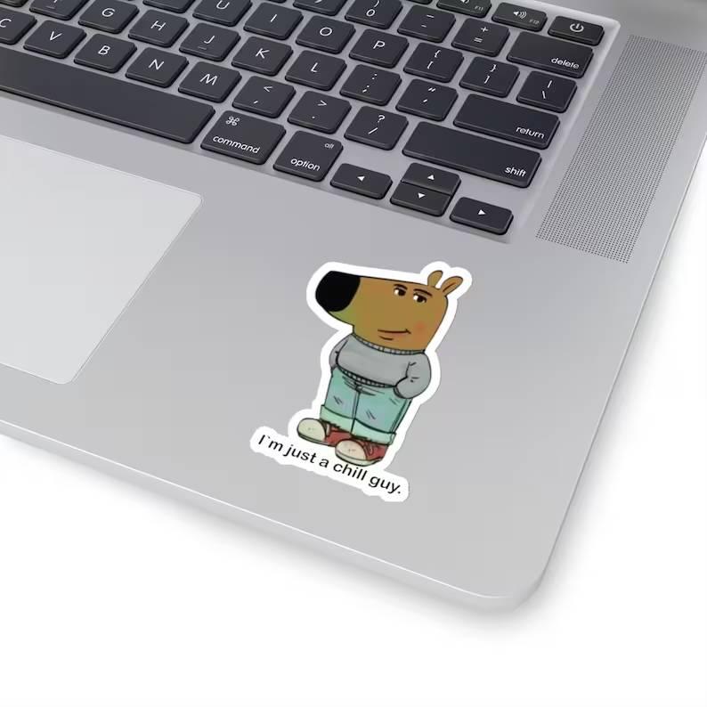 I'm Just a Chill Guy Meme Sticker, Meme Stickers, Chill Guy Sticker, Humorous Skateboard Sticker, Hipster Vibes, Sarcasm Sticker, Kindle Sticker, Funny Sticker, Laptop Sticker