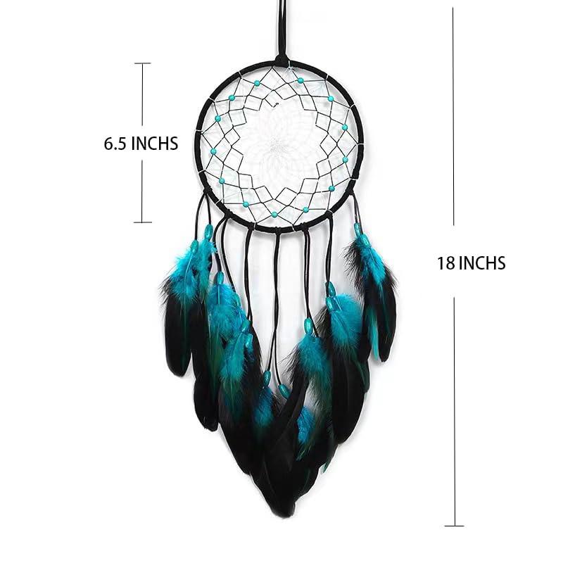 Dream Catcher Wall Decor, Handmade Dream Catcher with LED Light, Colorful Feather Dream Catchers Wall Decor, Dreamcatchers Gift for Girls Kids Women