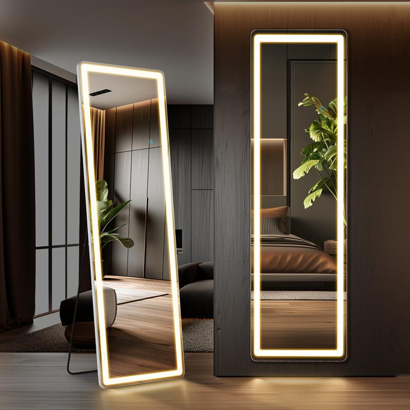 furnishflex 3 Color Lighting Mirror with LED Lights, 64