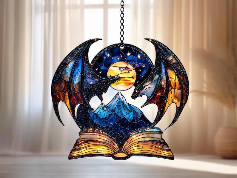 Night Court Suncatcher for Fantasy Book Lovers, Throne of Glass and Acotar Gifts for Readers, Gift Hangable Decoration