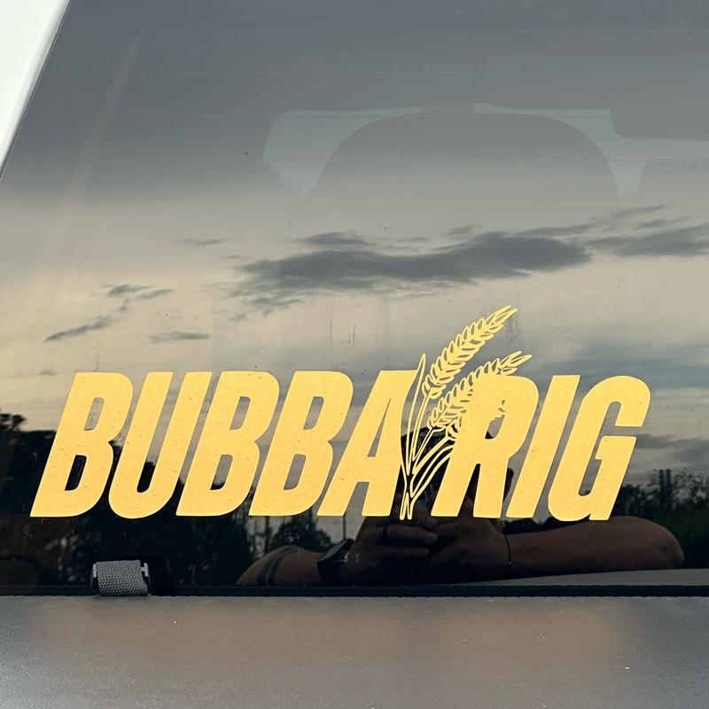 BubbaRig Decal 14x4.5 - High-Quality, Durable Adhesive Backing   Stickers