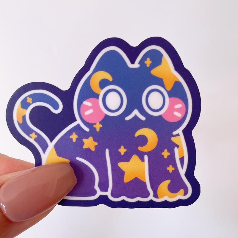 Cute Cat Heavy Duty Waterproof Vinyl Stickers - Vol 2