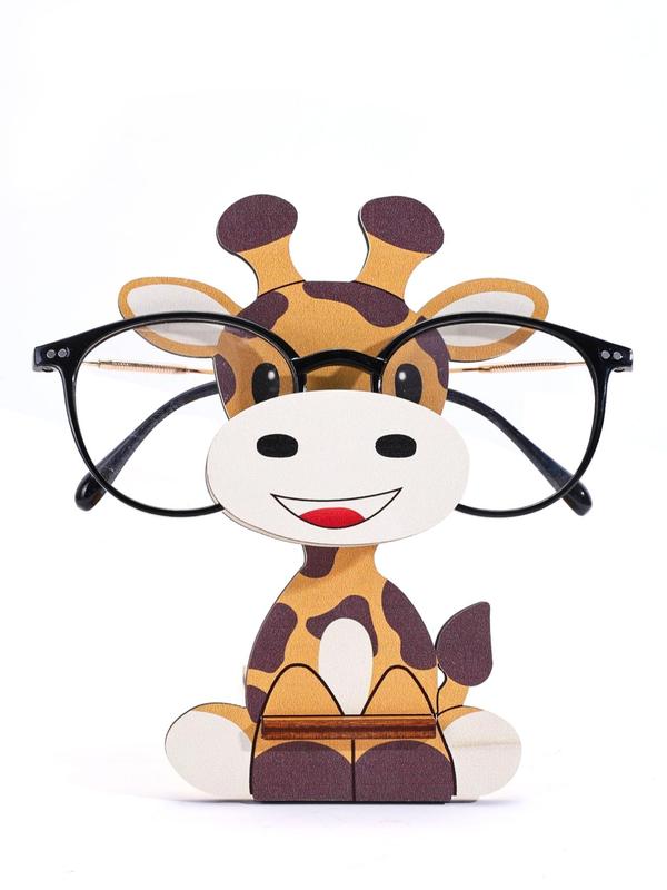 Wooden Cartoon Animal Design Eyeglasses Holder, Decorative Eyeglasses Display Stand for Home, Novelty Eyeglasses Organiser Racks, Cute Accessories As Gift,  Bedroom Decor