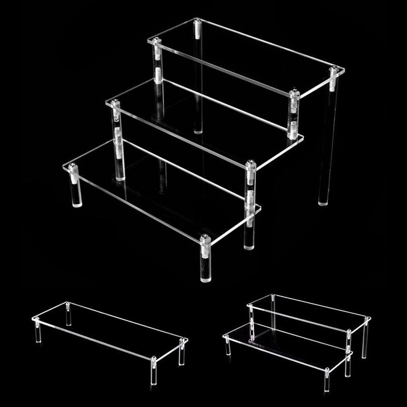 Clear Acrylic Display Rack, 1 Count Multi-layer Desktop Display Rack, Multifunctional Display Rack for Living Room, Bedroom, Toy, Skincare