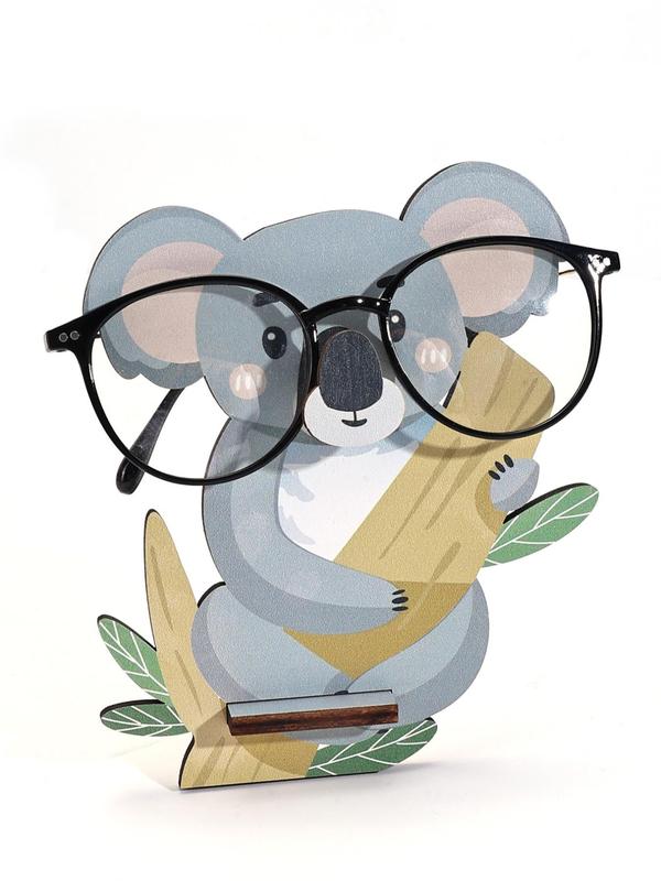 Wooden Cartoon Animal Design Eyeglasses Holder, Decorative Eyeglasses Display Stand for Home, Novelty Eyeglasses Organiser Racks, Cute Accessories As Gift,  Bedroom Decor