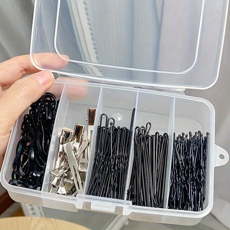 Clear 5-compartment Storage Box, 2 Counts Dustproof Jewelry & Small Item Organizer, Home Organizer for Travel & Daily Use