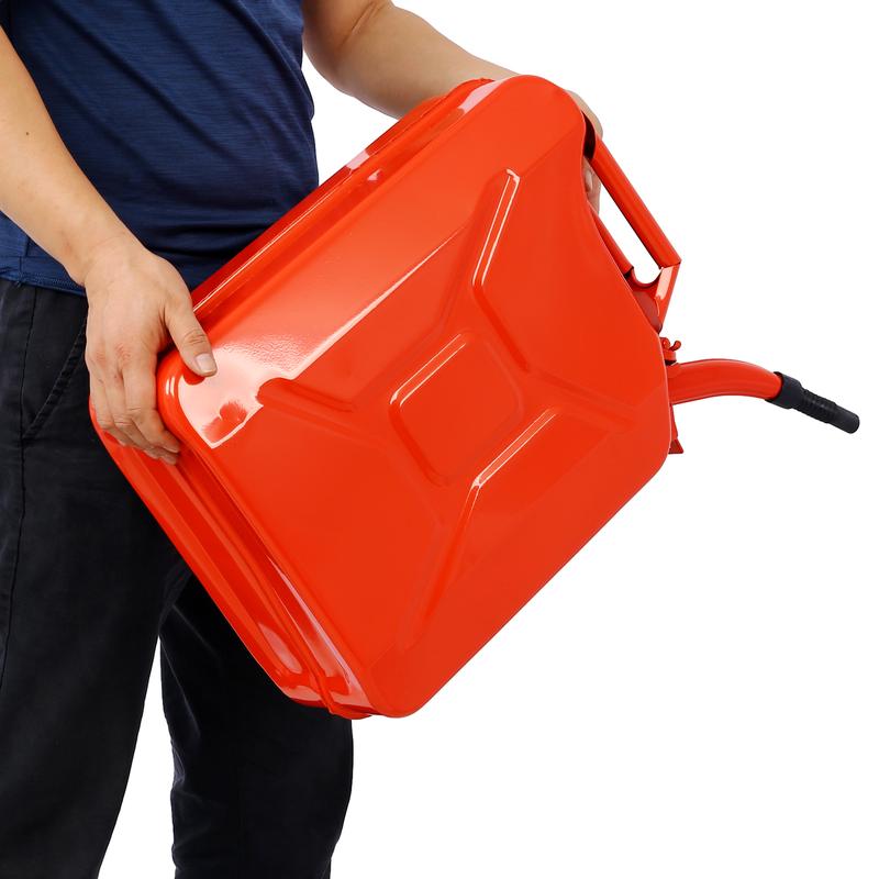 20 Liter 5 Gallon Fuel Can with Flexible Spout Portable Steel Fuel Tank for Gasoline Cars Trucks Equipment Fuel Storage Efficient Durable and Easy to Use Fuel Can for Safe Transportation